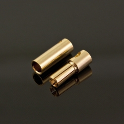 Konektory typu Gold (banan) 5,5 mm - płaskie
