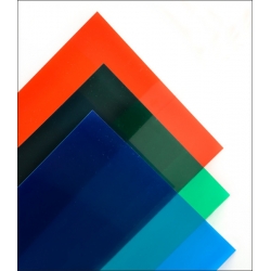 Transparentna Niebieska Płyta PVC 0,23 x 194 x 320 mm - MAQUETT