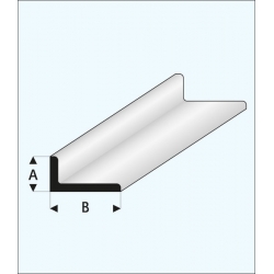 Plastikowy Profil Kątowy A=2,5 mm, B=5,0 x 1000 mm - MAQUETT