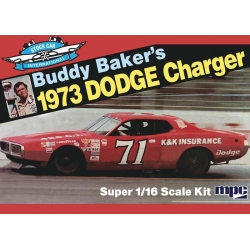 Model plastikowy - Samochód Buddy Baker 1973 Dodge Charger Stock Car - MPC