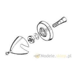 Kołpak MP-JET ALU 30 mm / otwór 2,3 mm / M5