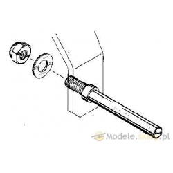 Ośka mocująca koło 5 mm (2 szt.) - MP-JET