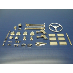 Zestaw metalowych elementów DUMAS do modelu DUMAS #1241 Chris-Craft 1938 Triple Cockpit Barrel Back Kit - #1241F