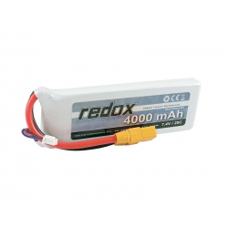 Redox 4000 mAh 7,4V 20C XT90 - pakiet LiPo