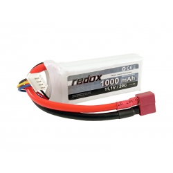 Redox LIPO 1000 mAh 11,1V 20C DEAN - pakiet LiPo