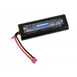 Redox 1800 mAh 7,4V 20C DEAN Racing Hardcase - pakiet LiPo