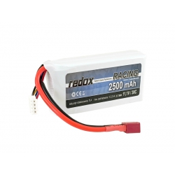 Redox 2500 mAh 11,1V 30C DEAN Racing softpack - pakiet LiPo