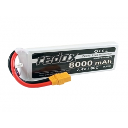 Redox 8000 mAh 7,4V 80C XT-90 - pakiet LiPo