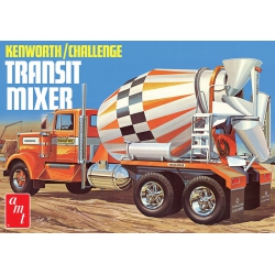 Model Plastikowy - Ciężarówka Betoniarka 1:25 Kenworth /Challenge Transit Cement Mixer - AMT1215