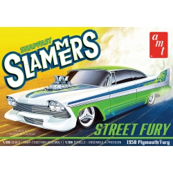 Model Plastikowy - Samochód Street Fury 1958 Plymouth - Slammers SNAP - AMT1226