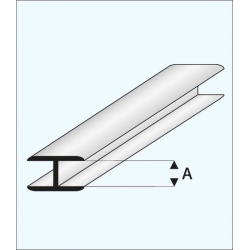 Profil Połączeniowy plastikowy Płaski 2,0 x 1000 mm - MAQUETT