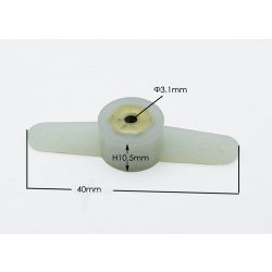 Orczyk steru dwuramienny 10x40 mm Ø 2.1mm - MSP