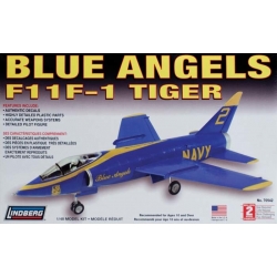 Model plastikowy Lindberg - Samolot F-11 Tiger Blue Angels