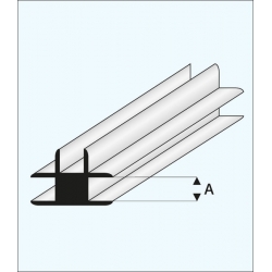Profil Połączeniowy plastikowy Typu "T" 1,0 x 1000 mm - MAQUETT