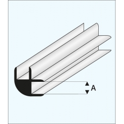 Profil Połączeniowy plastikowy Typu "L" 1,0 x 1000 mm - MAQUETT