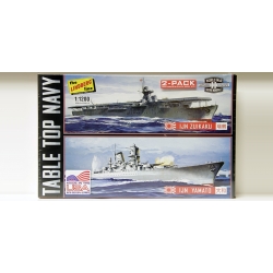 Model plastikowy - Zestaw 2 łodzi Tabletop Navy 2-Pack - IJN Zuikaku & Yamato - Lindberg